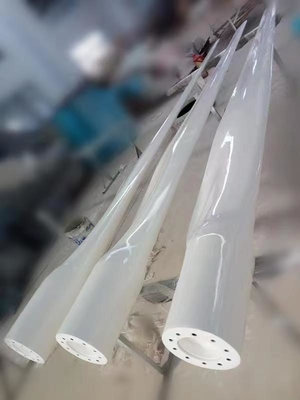 500 kg FRP windturbinebladen Twisted blade type gemaakt van vezelversterkt kunststof