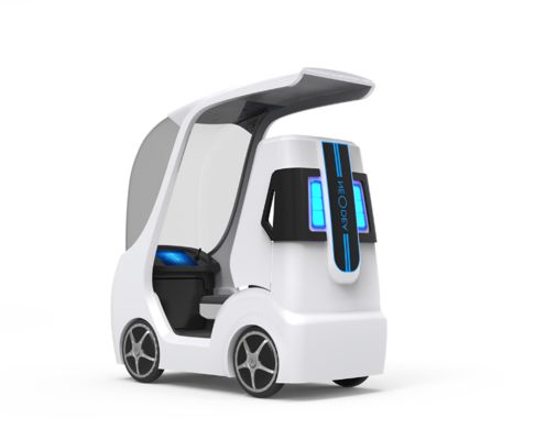 autonoom voertuig van glasvezel/ zelfrijdende auto van glasvezel