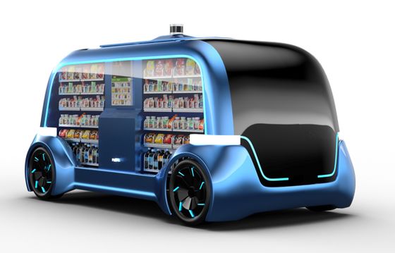 autonoom voertuig van glasvezel/ zelfrijdende auto van glasvezel