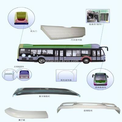 Customized FRP Bus Body Parts Designed with Fire Resistance High and Surface Gel Coat Paint Providing Enhanced Protection