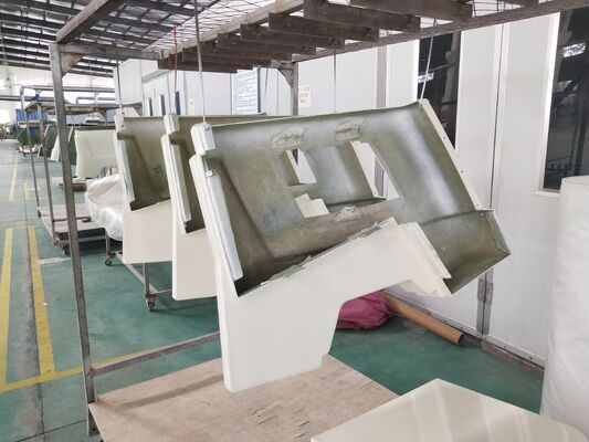 Fiberglass engineering vehicle shell mold Custom FRP/GRP bouwtruck bumper