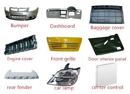 SMC Gevormde FRP Auto-onderdelen Custom Auto Voor- en Achterbumper Lichtgewicht Exterieur Trim