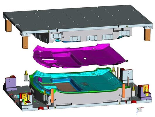 SMC Compressievormen Auto Wielkap FRP Motorkap Anti-corrosie Auto Trim