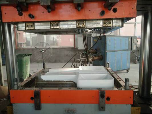 custom size SMC P-basin P-shape SMC bathroom sink  one-piece molded SMC vanity basin