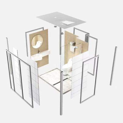 All-in-one SMC geïntegreerde voorgefabriceerde complete SMC geïntegreerde voorgefabriceerde badkamer